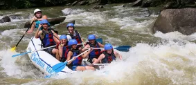 Whitewater rafting